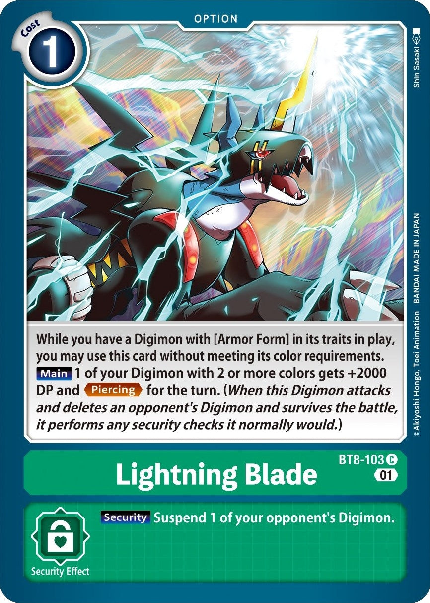 Image for Lightning Blade (BT8-103 C) (BT08) - Digimon Card Game