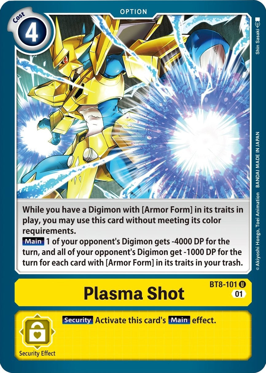 Image for Plasma Shot (BT8-101 U) (BT08) - Digimon Card Game