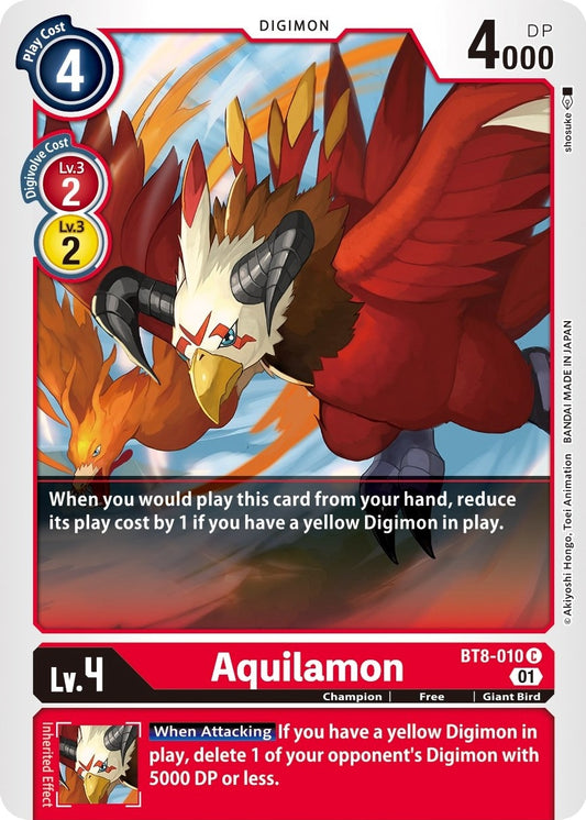 Image for Aquilamon (BT8-010 C) (BT08) - Digimon Card Game