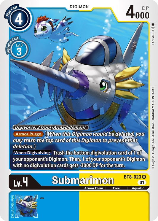 Image for Submarimon (BT8-023 U) (BT08) - Digimon Card Game