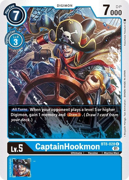 Image for CaptainHookmon (BT8-028 C) (BT08) - Digimon Card Game