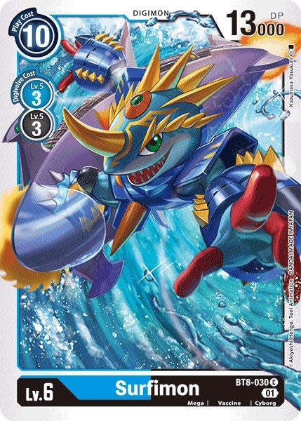 Image for Surfimon (BT8-030 C) (BT08) - Digimon Card Game