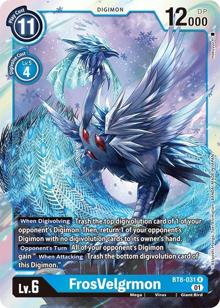 Image for FrosVelgrmon (BT8-031 R) (BT08) - Digimon Card Game
