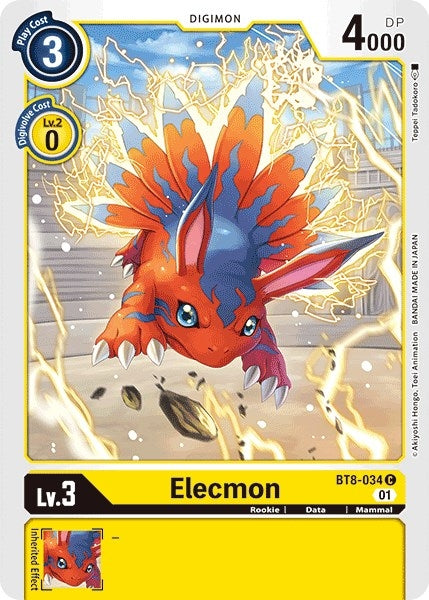 Image for Elecmon (BT8-034 C) (BT08) - Digimon Card Game