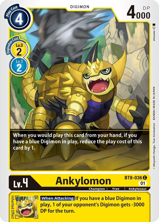 Image for Ankylomon (BT8-036 C) (BT08) - Digimon Card Game