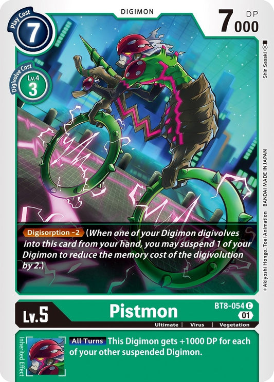 Image for Pistmon (BT8-054 C) (BT08) - Digimon Card Game