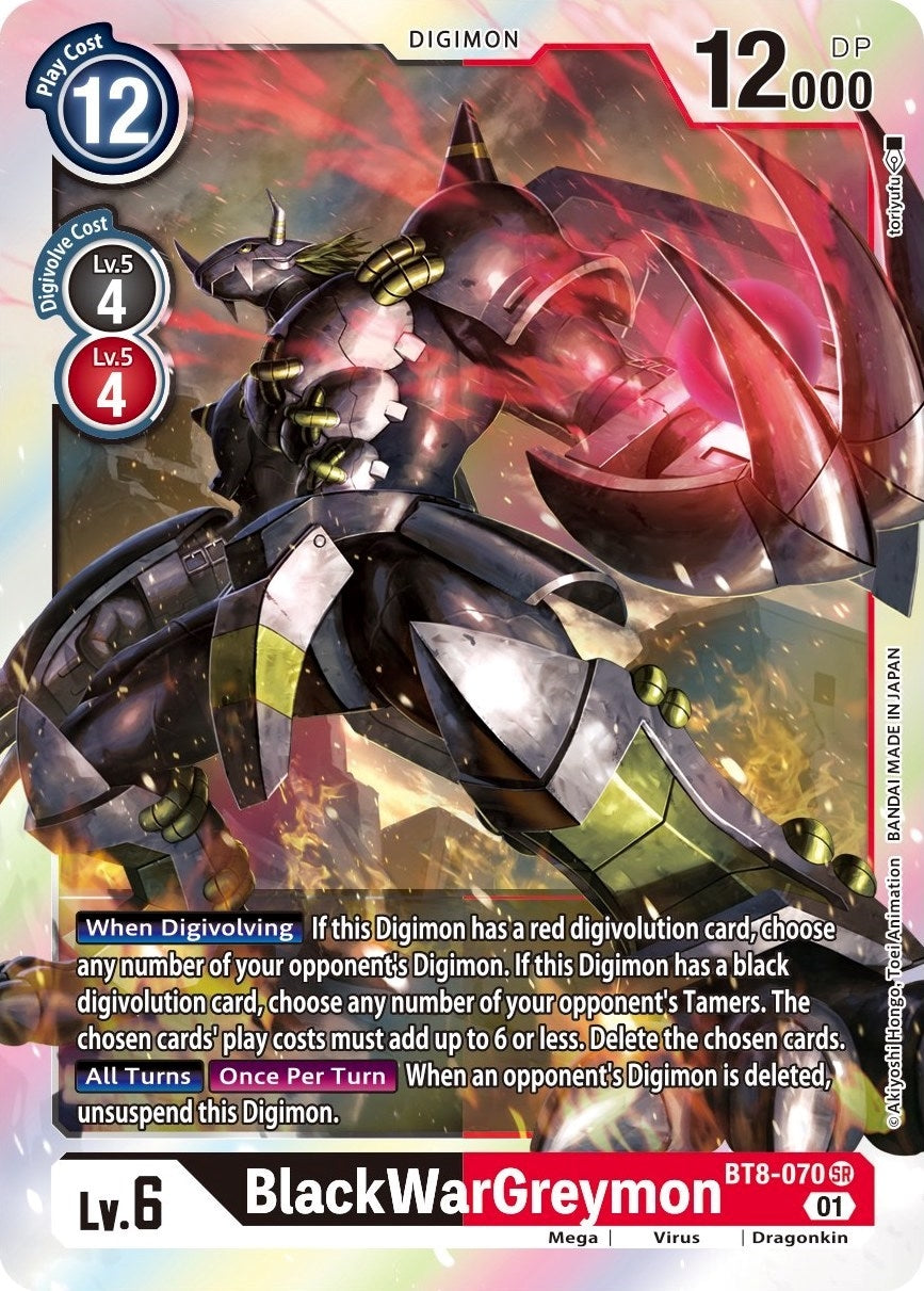 Image for BlackWarGreymon (BT8-070 SR) (BT08) - Digimon Card Game