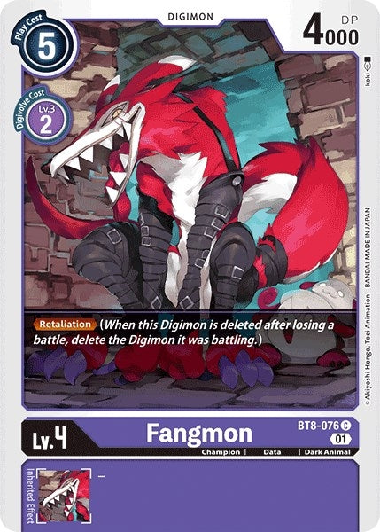 Image for Fangmon (BT8-076 C) (BT08) - Digimon Card Game