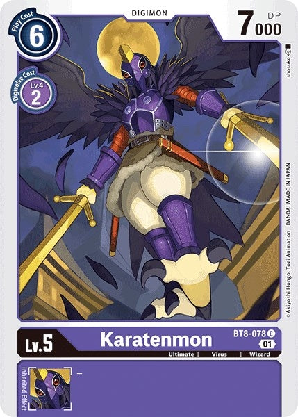 Image for Karatenmon (BT8-078 C) (BT08) - Digimon Card Game