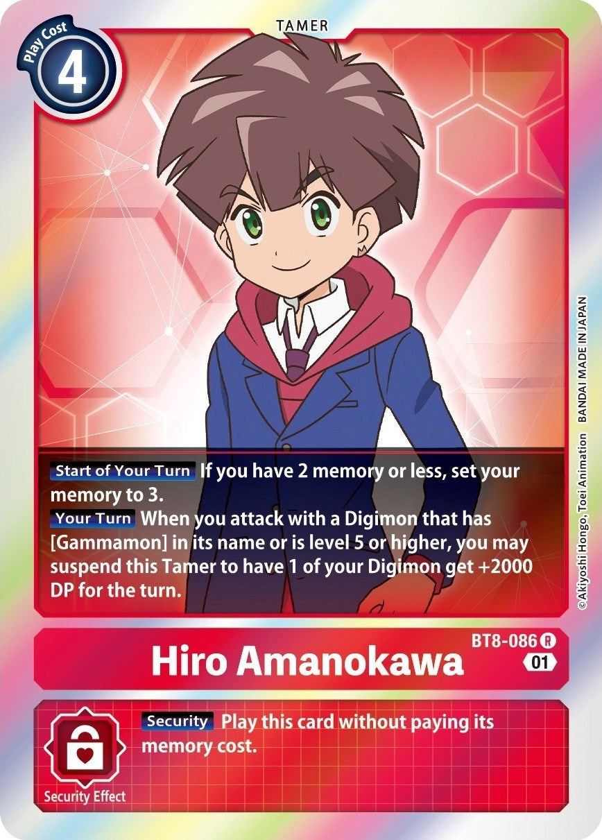 Image for Hiro Amanokawa (BT8-086 R) (BT08) - Digimon Card Game