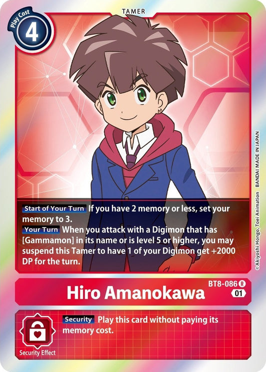 Image for Hiro Amanokawa (BT8-086 R) (BT08) - Digimon Card Game