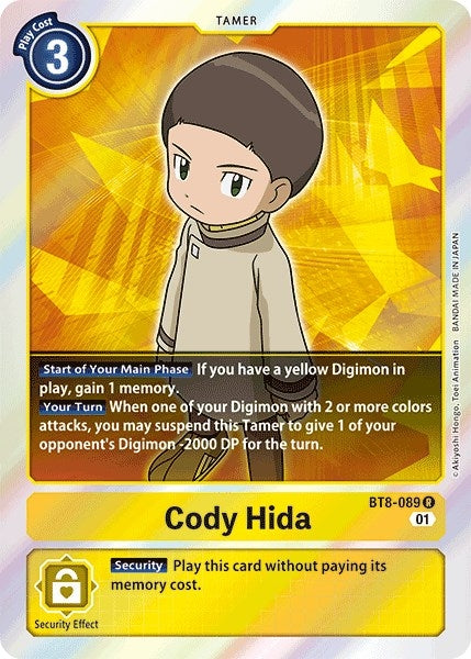 Image for Cody Hida (BT8-089 R) (BT08) - Digimon Card Game