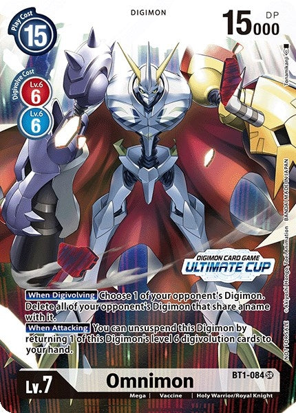 Image for Omnimon - BT1-084 (Ultimate Cup 2022) (BT1-084 SR) (BT01-03A) - Digimon Card Game