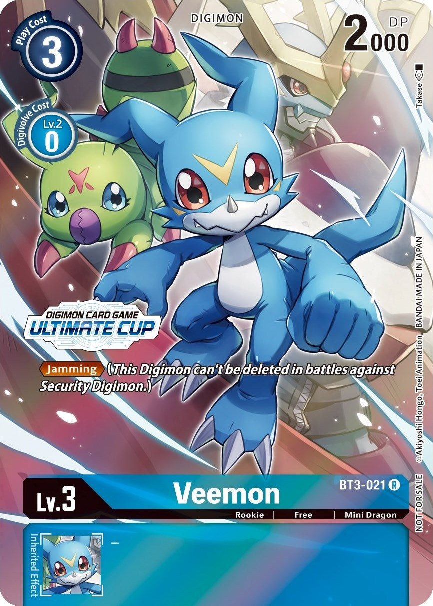 Image for Veemon - BT3-021 (Ultimate Cup 2022) (BT3-021 R) (BT01-03A) - Digimon Card Game