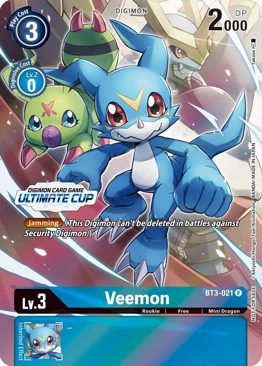 Image for Veemon - BT3-021 (Ultimate Cup 2022) (BT3-021 R) (BT01-03A) - Digimon Card Game