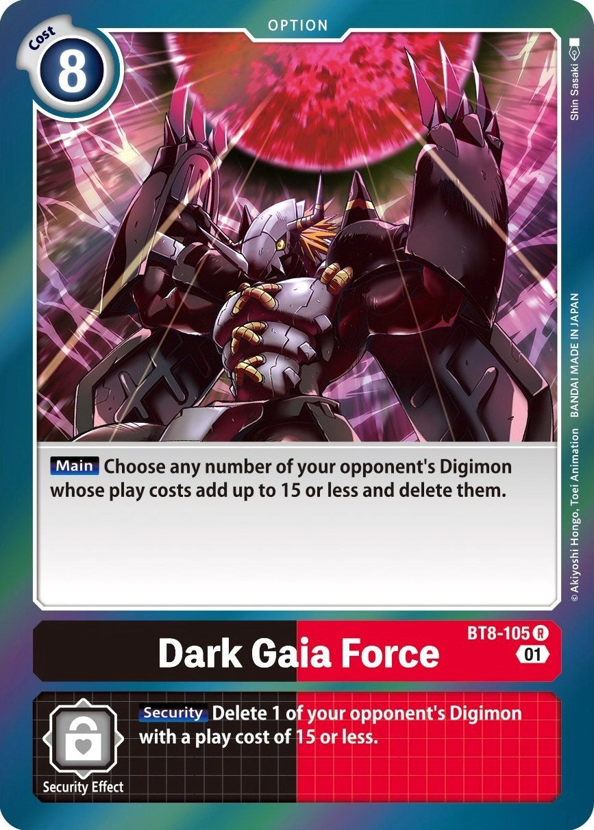 Image for Dark Gaia Force (BT8-105 R) (BT08) - Digimon Card Game
