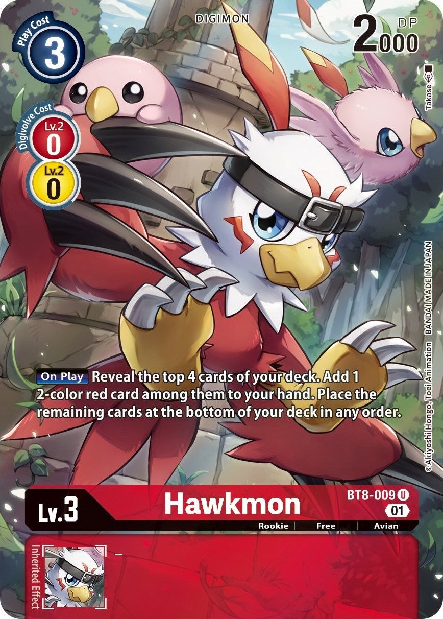 Image for Hawkmon (Alternate Art) (BT8-009 U) (BT08) - Digimon Card Game
