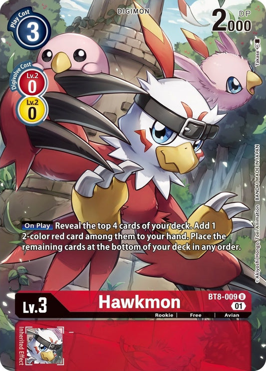 Image for Hawkmon (Alternate Art) (BT8-009 U) (BT08) - Digimon Card Game