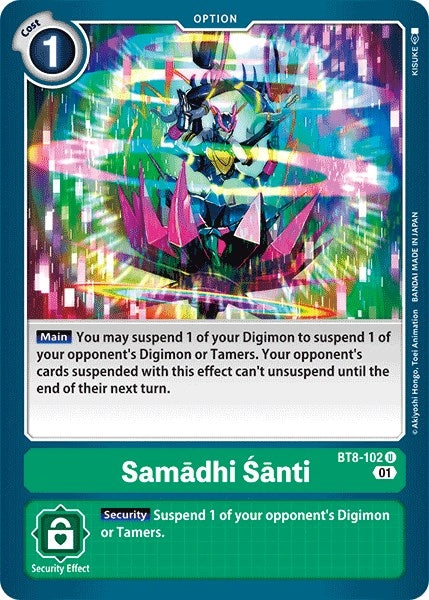 Image for Samadhi Santi (BT8-102 U) (BT08) - Digimon Card Game