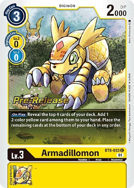 Image for Armadillomon (BT8-033 U) (BT08_PR) - Digimon Card Game