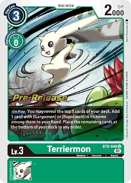 Image for Terriermon (BT8-046 U) (BT08_PR) - Digimon Card Game