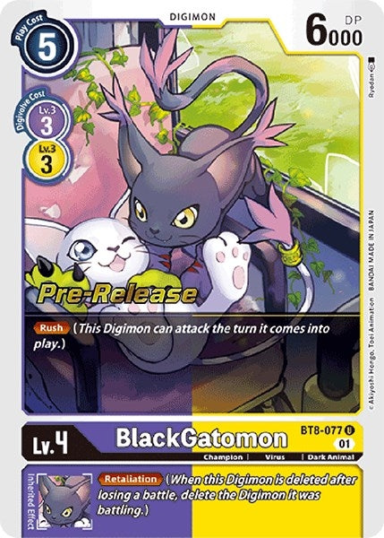 Image for BlackGatomon (BT8-077 U) (BT08_PR) - Digimon Card Game