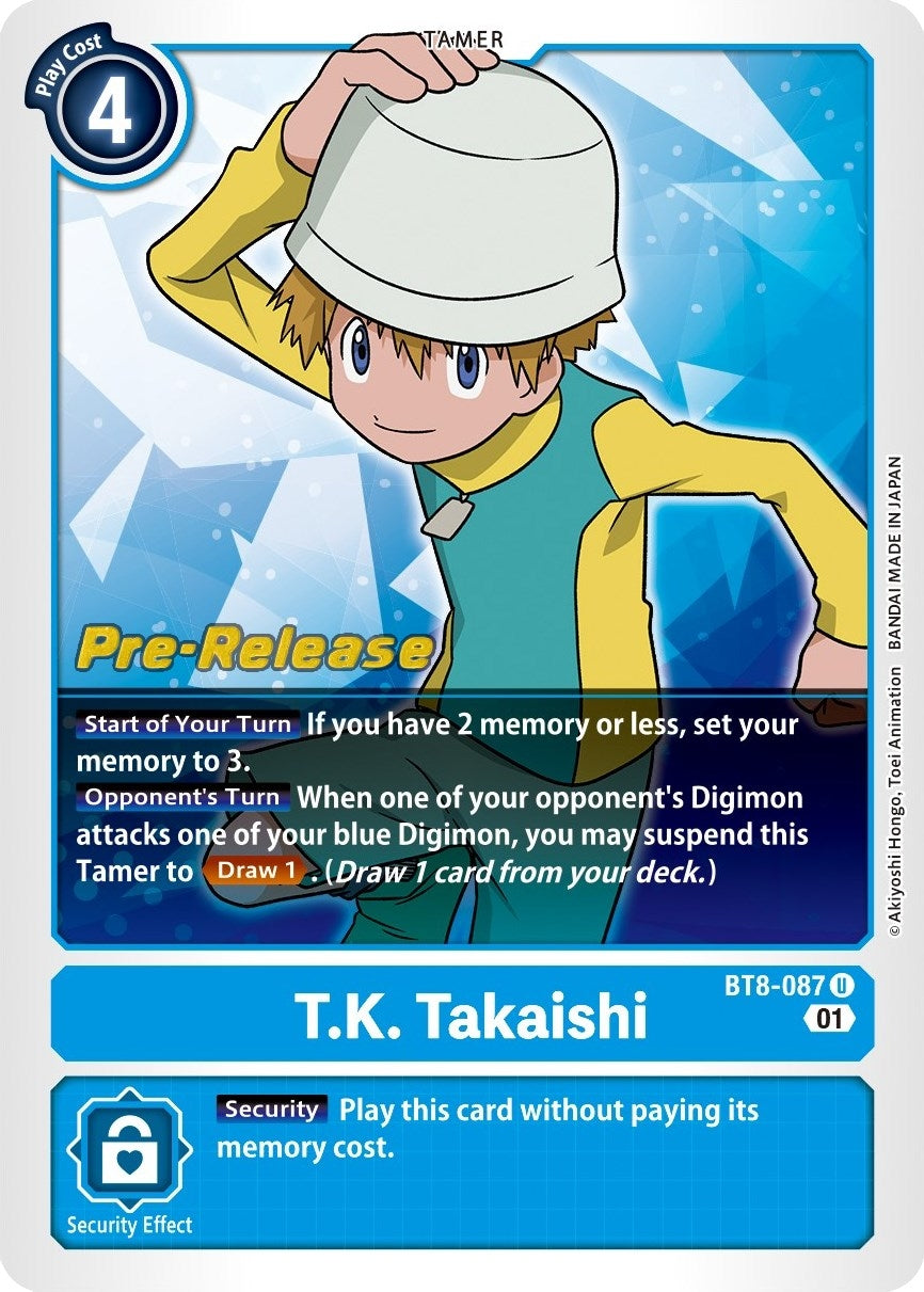 Image for T.K. Takaishi (BT8-087 U) (BT08_PR) - Digimon Card Game