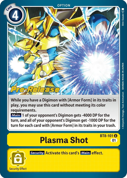 Image for Plasma Shot (BT8-101 U) (BT08_PR) - Digimon Card Game