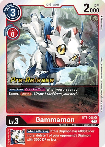 Image for Gammamon (BT8-008 R) (BT08_PR) - Digimon Card Game