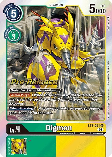 Image for Digmon (BT8-051 R) (BT08_PR) - Digimon Card Game