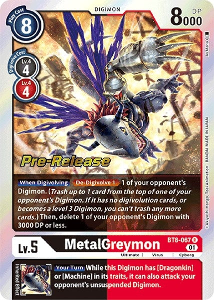 Image for MetalGreymon (BT8-067 R) (BT08_PR) - Digimon Card Game