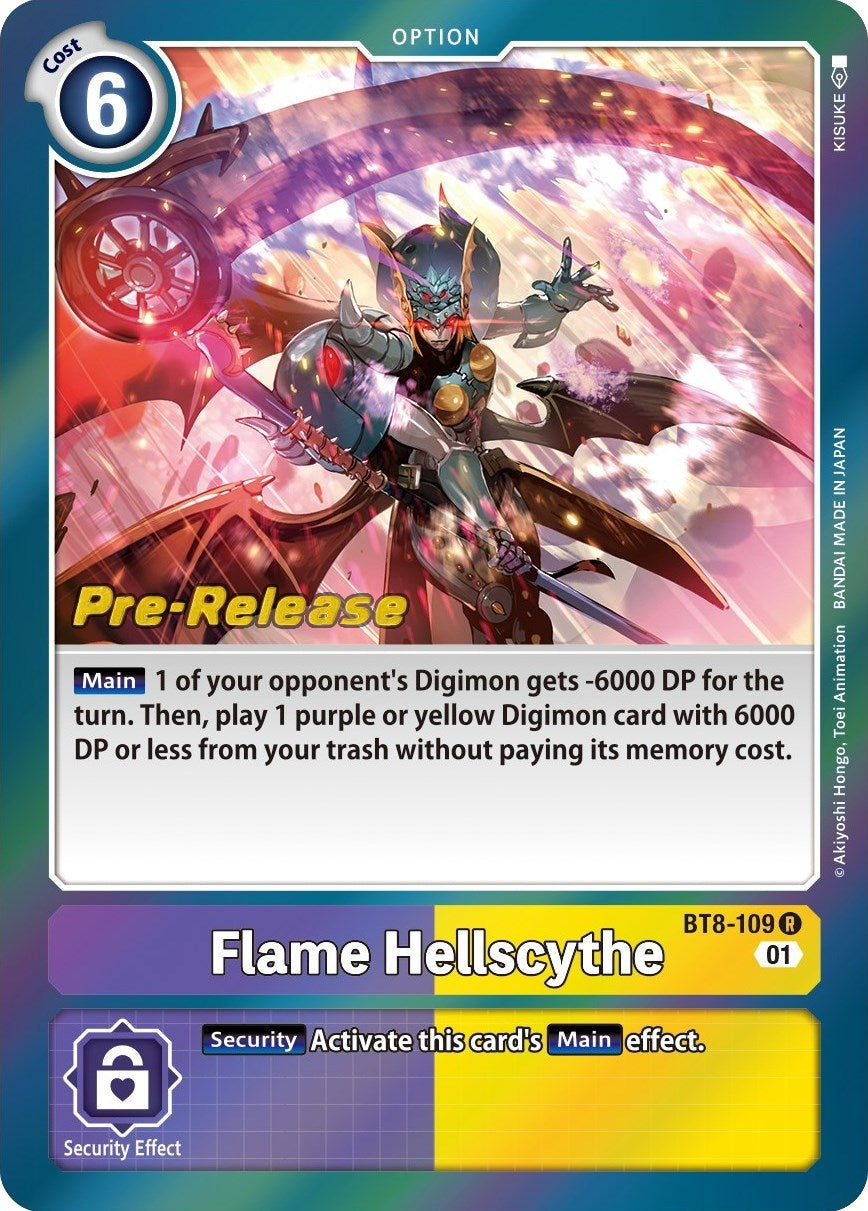 Image for Flame Hellscythe (BT8-109 R) (BT08_PR) - Digimon Card Game