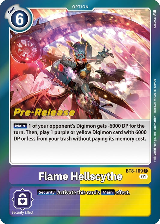 Image for Flame Hellscythe (BT8-109 R) (BT08_PR) - Digimon Card Game
