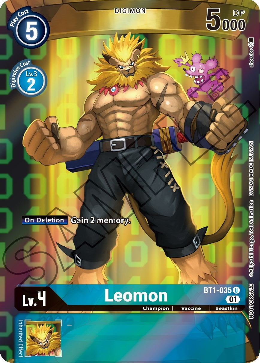 Image for Leomon (Tamer's Card Set 1) (BT1-035 U) (BT01-03A) - Digimon Card Game