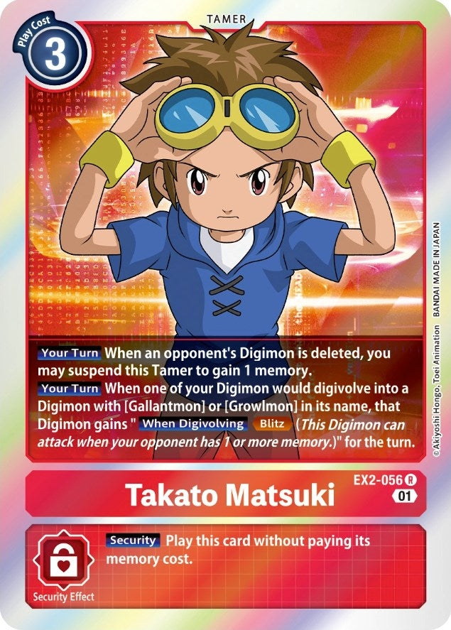 Image for Takato Matsuki (EX2-056 R) (EX02) - Digimon Card Game