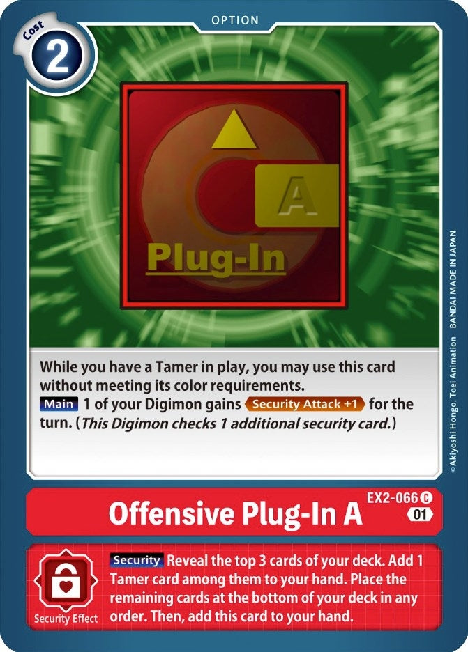 Image for Offensive Plug-In A (EX2-066 C) (EX02) - Digimon Card Game
