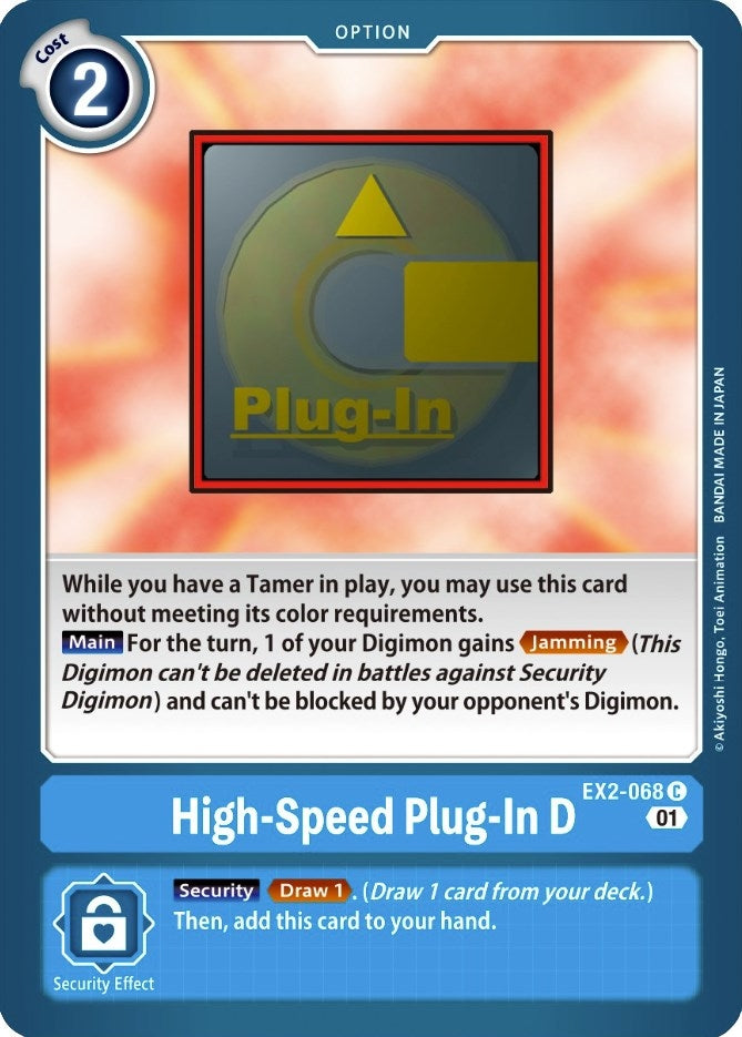 Image for High-Speed Plug-In D (EX2-068 C) (EX02) - Digimon Card Game