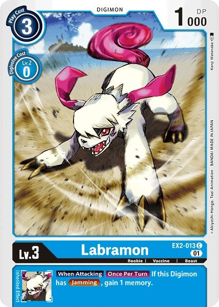 Image for Labramon (EX2-013 C) (EX02) - Digimon Card Game