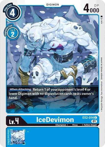 Image for IceDevimon (EX2-014 C) (EX02) - Digimon Card Game