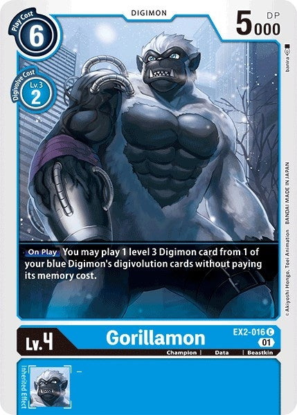 Image for Gorillamon (EX2-016 C) (EX02) - Digimon Card Game