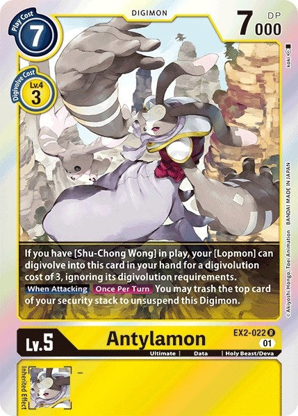 Image for Antylamon (EX2-022 R) (EX02) - Digimon Card Game