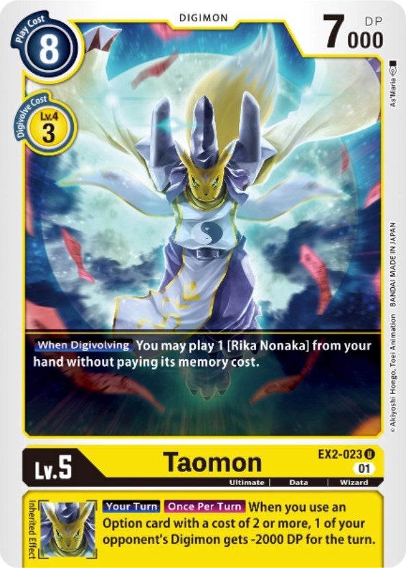 Image for Taomon (EX2-023 U) (EX02) - Digimon Card Game