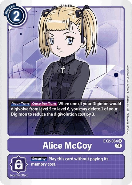 Image for Alice McCoy (EX2-064 U) (EX02) - Digimon Card Game