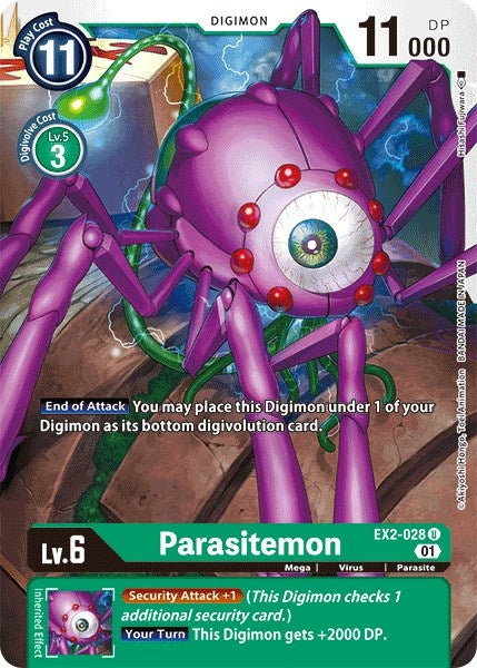Image for Parasitemon (EX2-028 U) (EX02) - Digimon Card Game