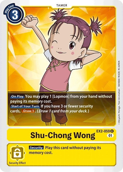 Image for Shu-Chong Wong (EX2-059 U) (EX02) - Digimon Card Game