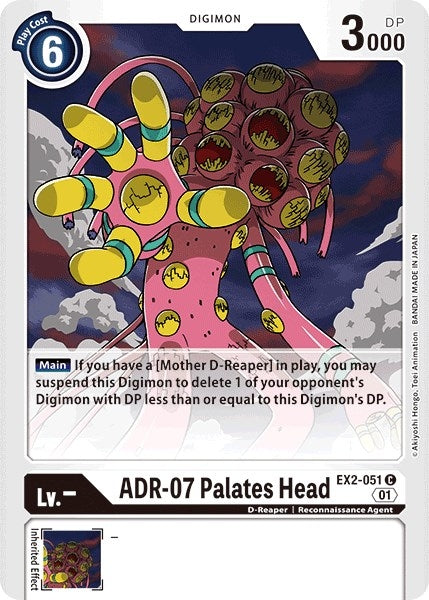 Image for ADR-07 Palates Head (EX2-051 C) (EX02) - Digimon Card Game