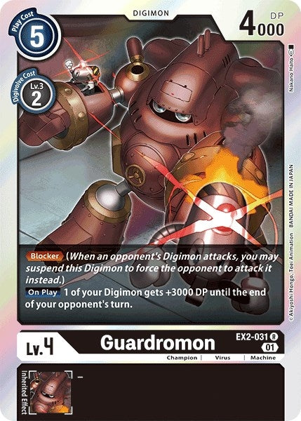 Image for Guardromon (EX2-031 R) (EX02) - Digimon Card Game