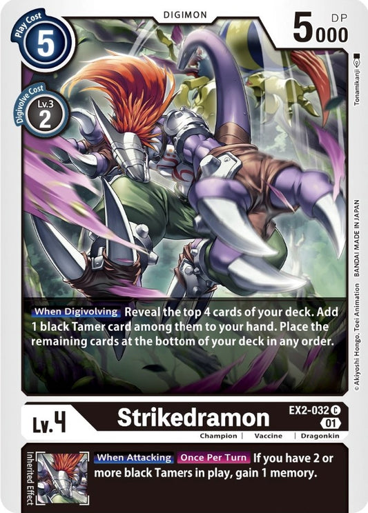 Image for Strikedramon (EX2-032 C) (EX02) - Digimon Card Game