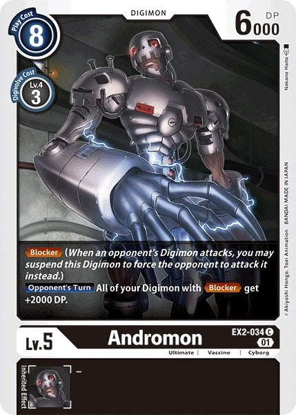 Image for Andromon (EX2-034 C) (EX02) - Digimon Card Game