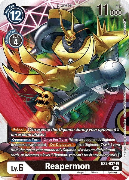Image for Reapermon (EX2-037 U) (EX02) - Digimon Card Game